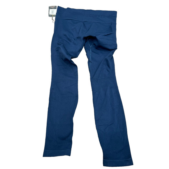 NWT Tommie Copper Women's Dark Navy Stretch Seamless Ankle Leggings Size Large - Picture 2 of 8